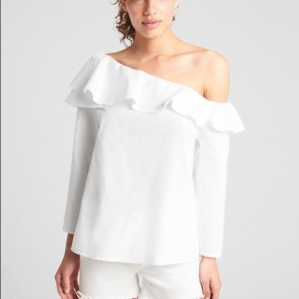 GAP Ruffle Off Shoulder Blouse